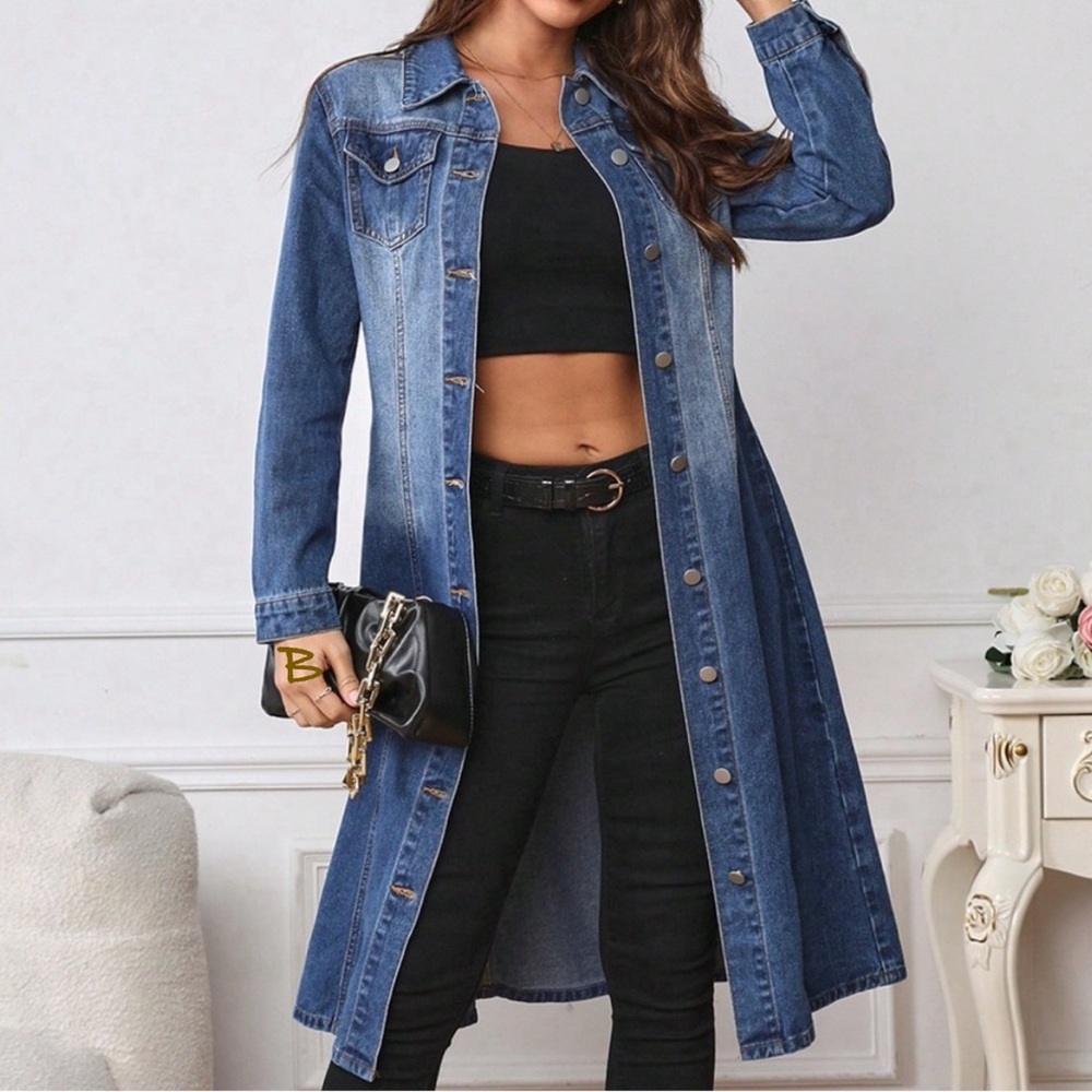 RalPh L. deNim TreNch coAt / MiDi dReSs RalPh L. - Picture 6 of 15